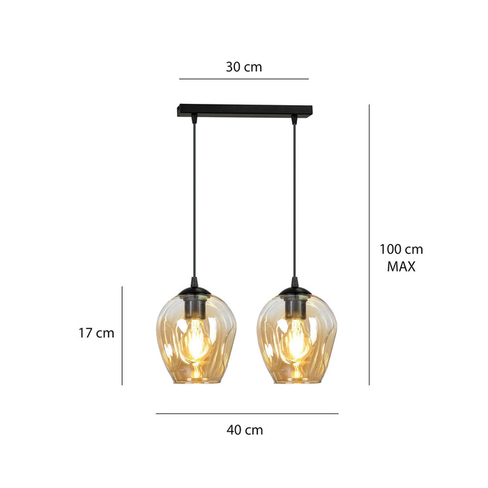 Loft46 2-lichts hanglamp Noah