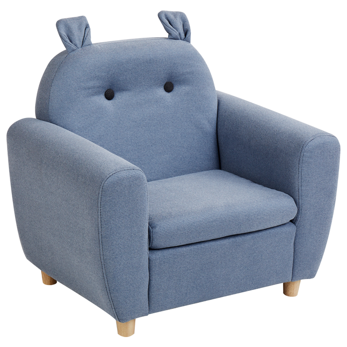 Beliani - MARIBO - Kinderfauteuil - Blauw - Linnen