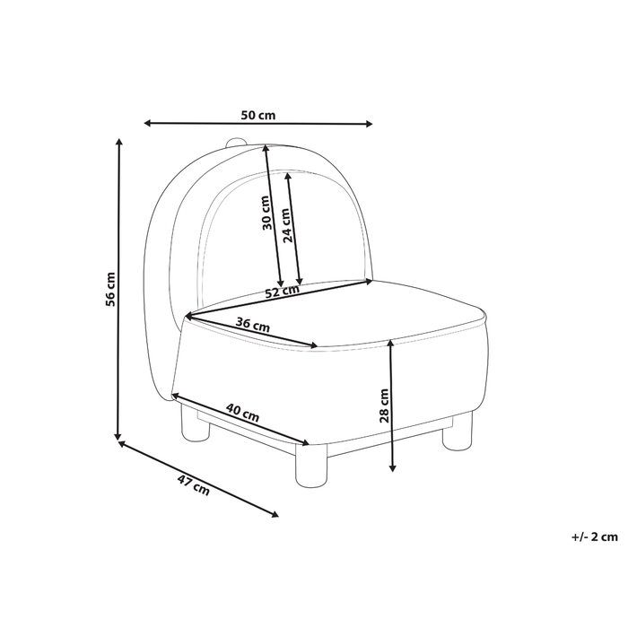 Beliani - FABORG - Kinderstoel - Donkergroen - Polyester