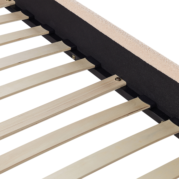 Beliani - MARMANDE - Slaapbank - Perzik - 80 x 200 cm - Bouclé