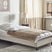 Beliani-ROANNE-Eenpersoonsbed-Lichtbeige-90 x 200 cm-Polyester