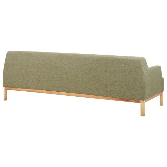 Beliani - SOSJO - Driezitsbank - Olijfgroen - Polyester