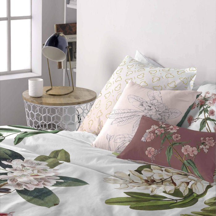 Happy Friday Set van 2 kussenhoezen Blooming