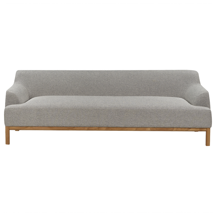Beliani - SOSJO - Driezitsbank - Grijs - Polyester