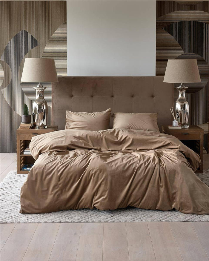 Riviera Maison dekbedovertrek Estate dark sand - 2-persoons