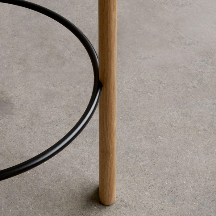 Audo Copenhagen Passage barkruk H75 walnoot|messing