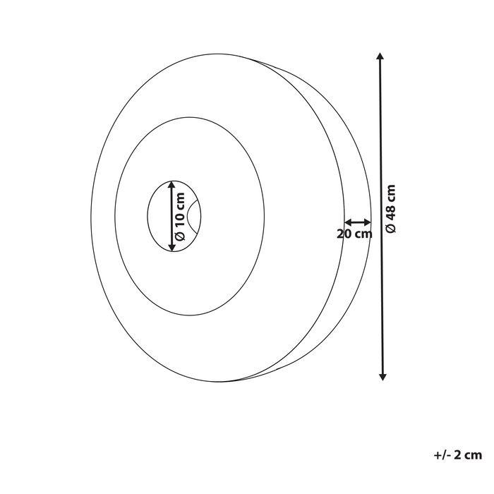 Beliani - LUMUT - Wandlamp - Naturel - Stro