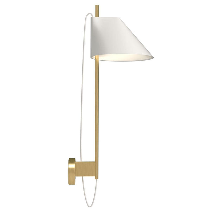 Yuh wandlamp LED messing wit