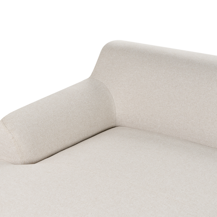 Beliani - SOSJO - Hoekbank - Lichtbeige - Rechtszijdig - Polyester
