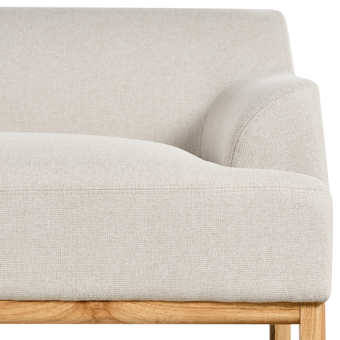 Beliani - SOSJO - Hoekbank - Lichtbeige - Rechtszijdig - Polyester