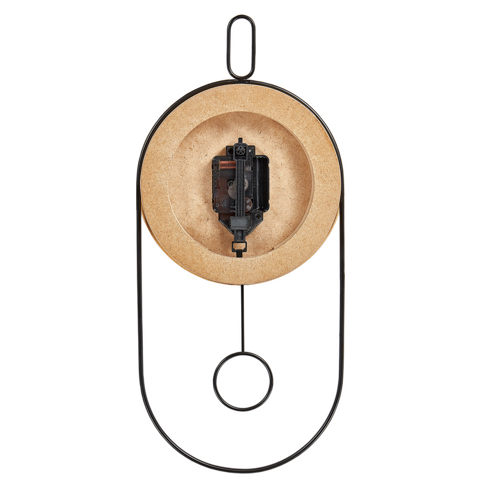 Beliani - SIERRE - Wandklok - Lichtbruin - MDF