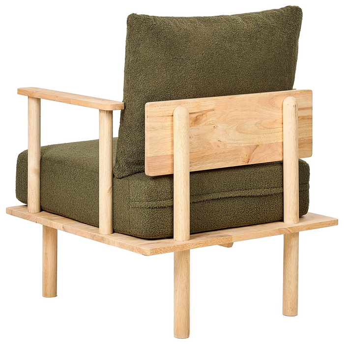 Beliani - ASKER - Fauteuil - Donkergroen - Bouclé