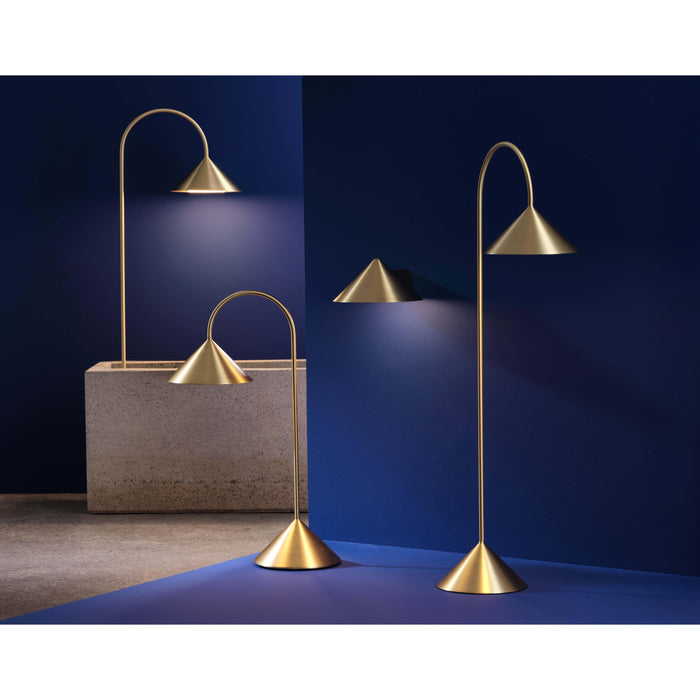 Frandsen Grasp tafellamp H47 LED oplaadbaar matt petroleum