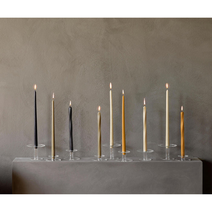 Audo Copenhagen Spire Smooth Tapered kaarsen H38 set van 6 Ivory