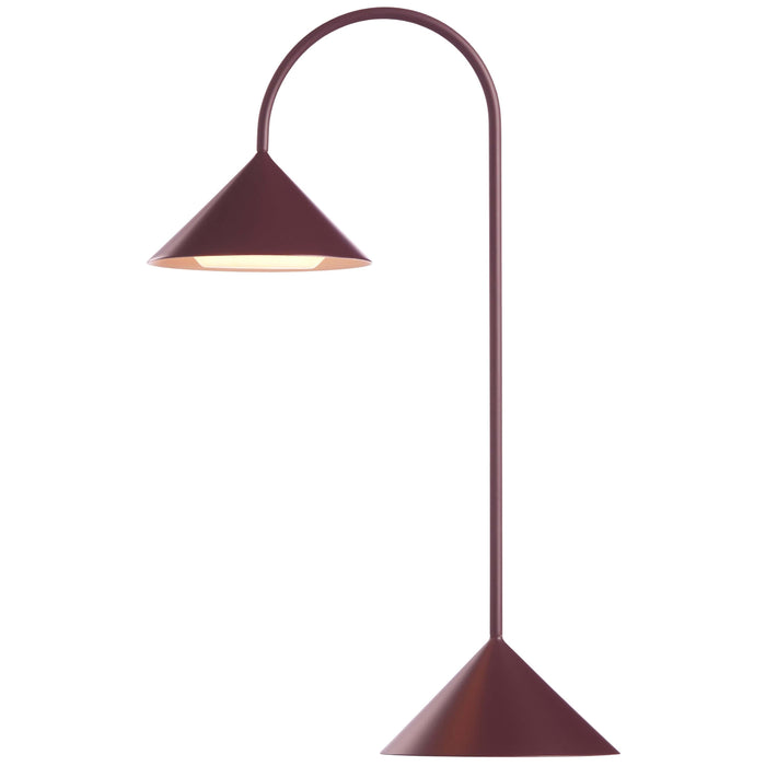 Frandsen Grasp tafellamp H47 LED oplaadbaar matt beetroot