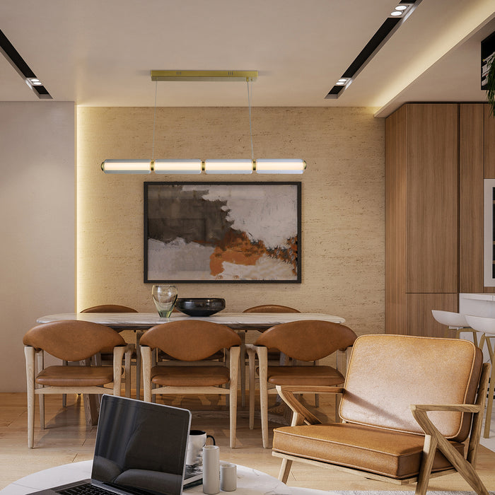 Searchlight Mod Hanglamp - Messing