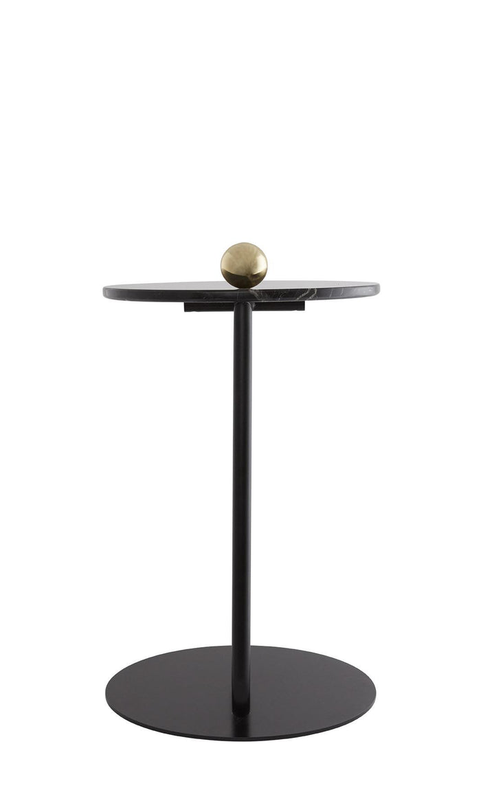 AYTM Castellum bijzettafel Ø40 Sand|Travertine