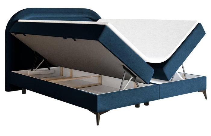 NADUVI Collection Boxspring Lorena velvet inclusief topper 140 x 200