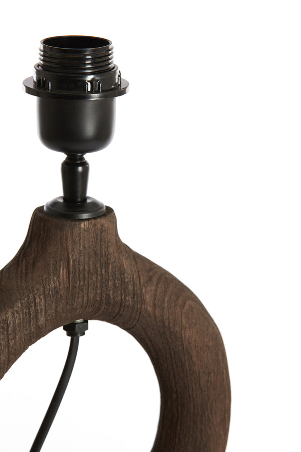 Light&living Lampvoet 17x20x57 cm SABULI hout mat donker bruin