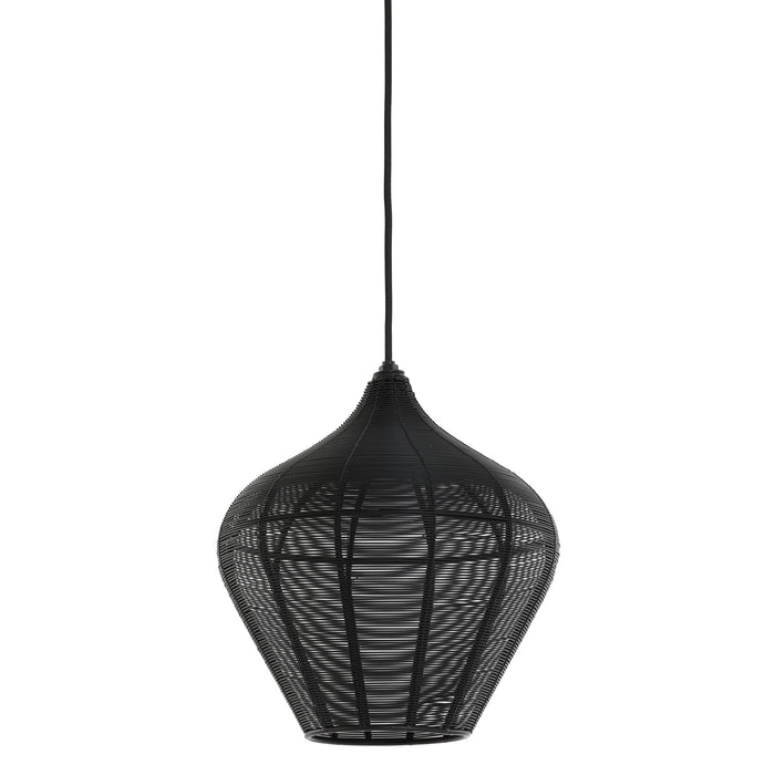 Light & Living Hanglamp Alvaro - Zwart - Ø27x29,5 cm
