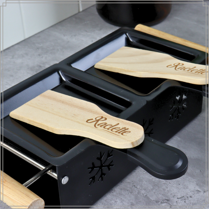 OTIX Raclette Set 2 Personen Kaas Grill Gourmetstellen Zonder Stekk...