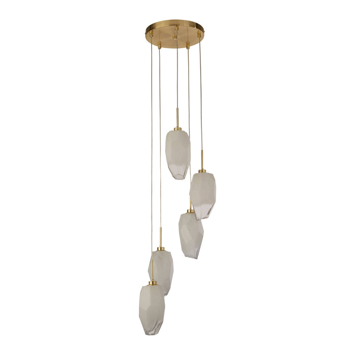 Searchlight Rocky Hanglamp Ø 32 cm - Messing