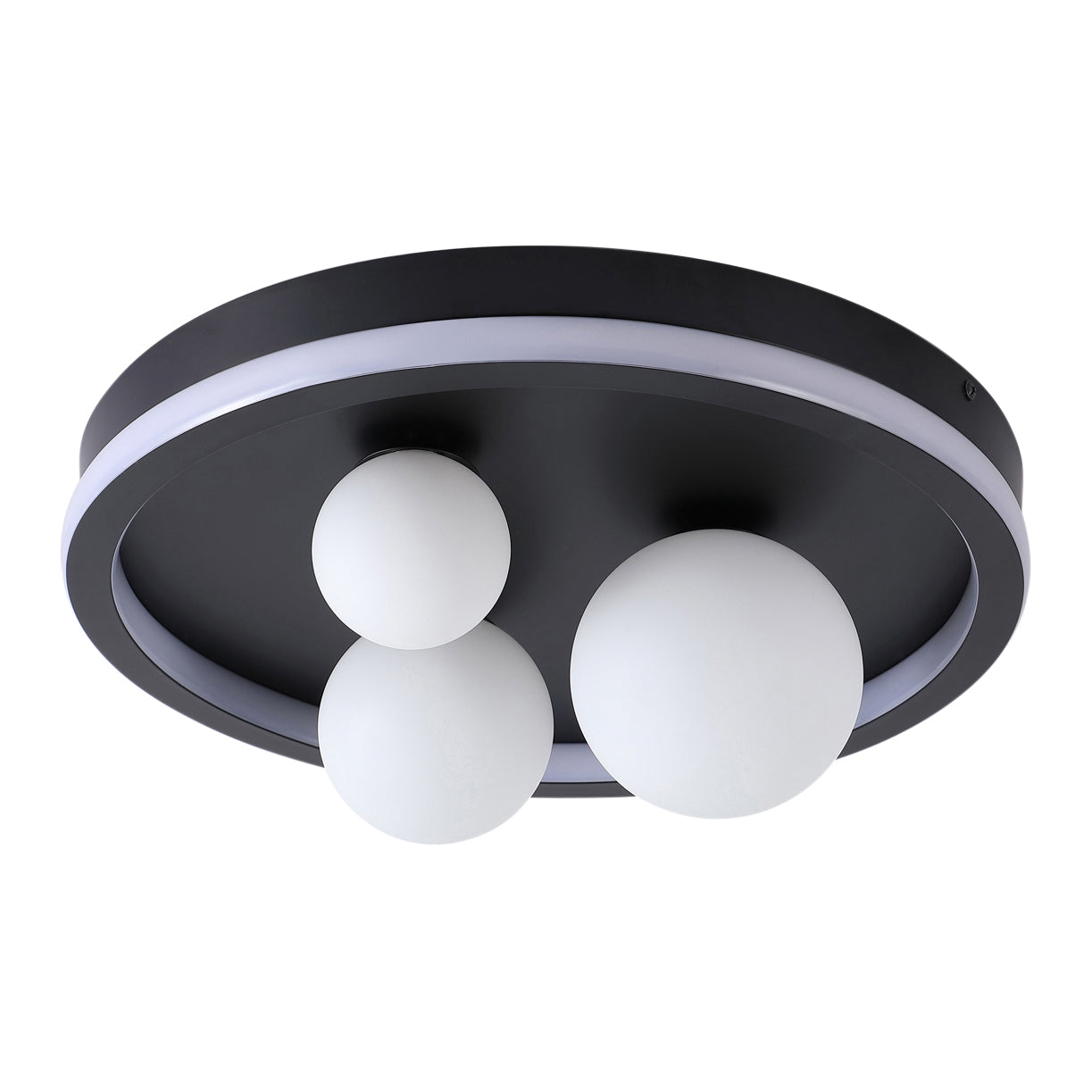 Searchlight Trident Plafondlamp - Zwart