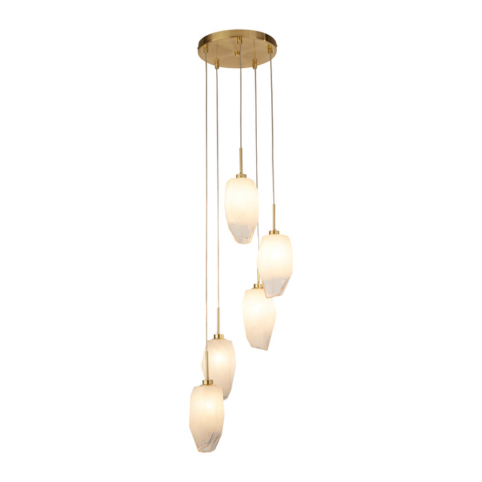 Searchlight Rocky Hanglamp Ø 32 cm - Messing