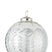 J-Line kerstbal Chloe - glas - transparant|zilver - large -