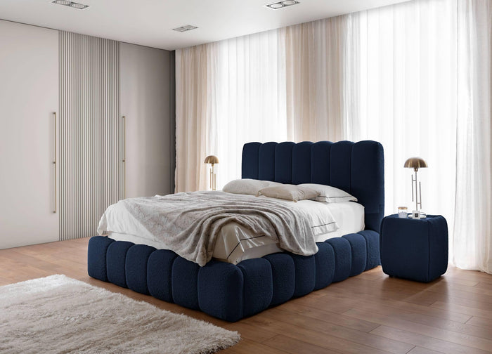 by fonQ Dawn Bedframe - 200 x 200 cm - Donkerblauw