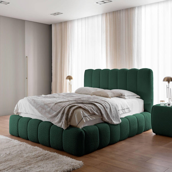 by fonQ Dawn Bedframe met Opbergruimte - 200 x 200 cm - Groen