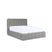 by fonQ Dawn Bedframe met Opbergruimte - 200 x 200 cm - Lichtgrijs