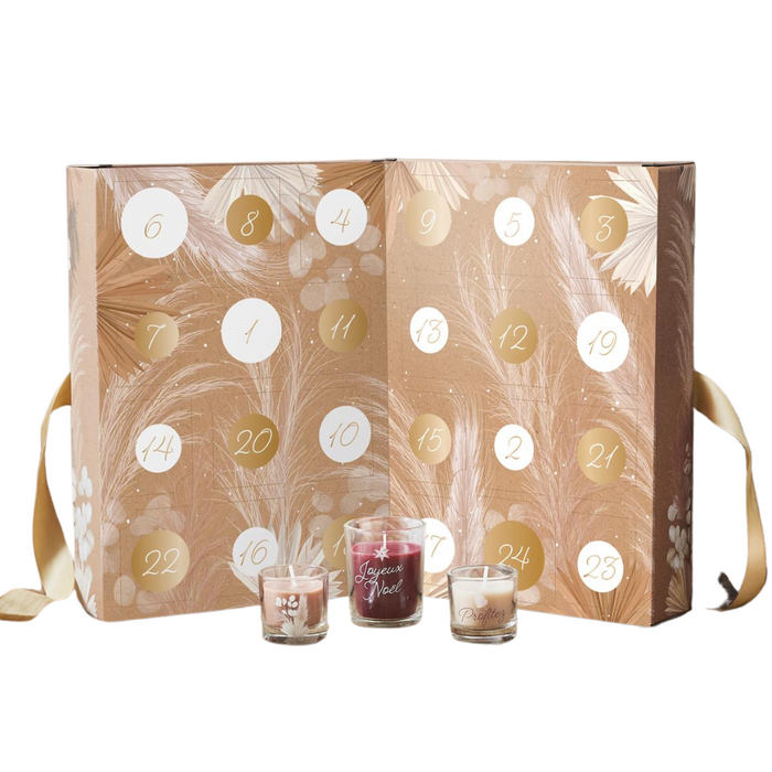 MISOU Adventskalender Advent Kalender December Kaarsen 24 Geurkaars...