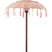 J-Line parasol + Voet Kwastjes|Schelpen - hout - zalm|donkerbruin - small