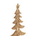 J-Line decoratie Kerstboom - hout - goud - large
