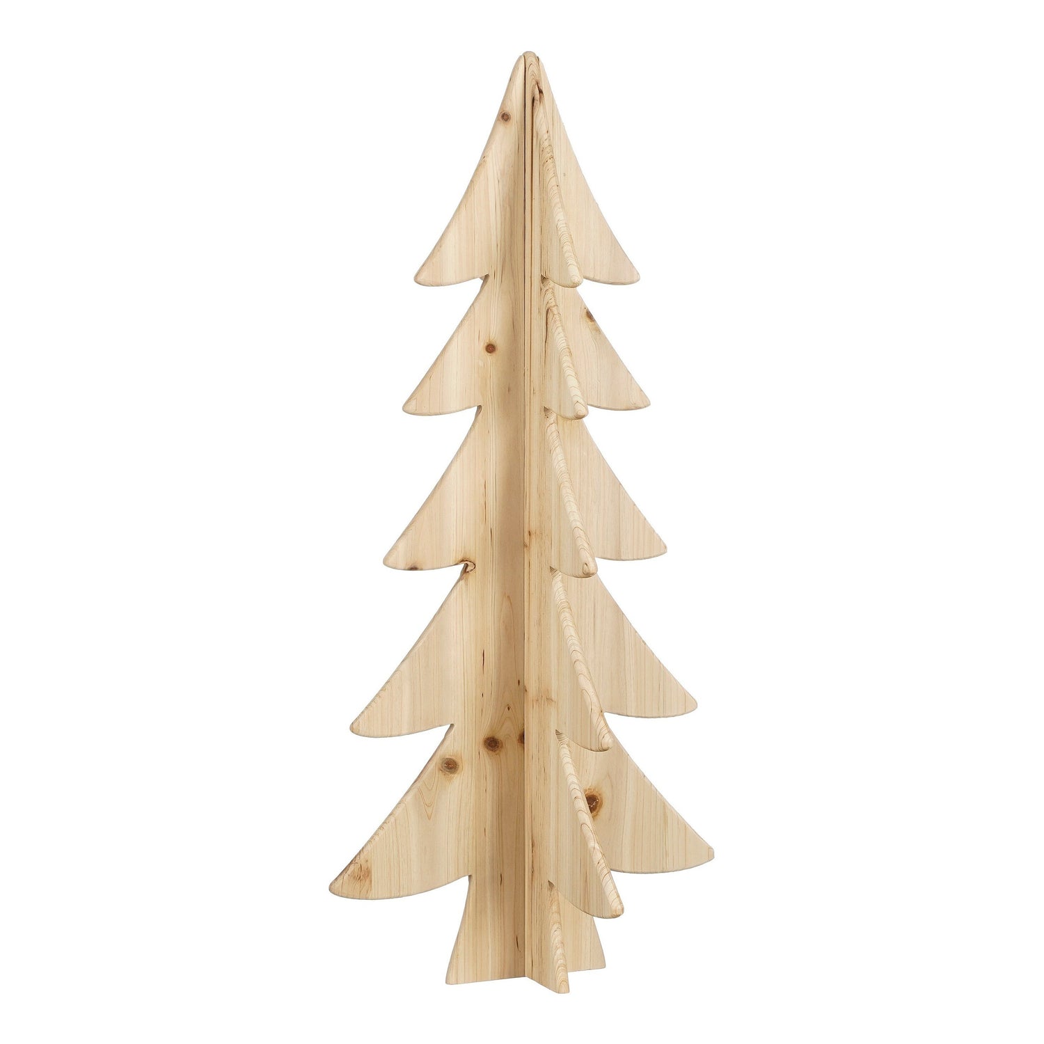 House of Seasons Decoratie Kerstboom - H78 x Ø36 cm - Bruin