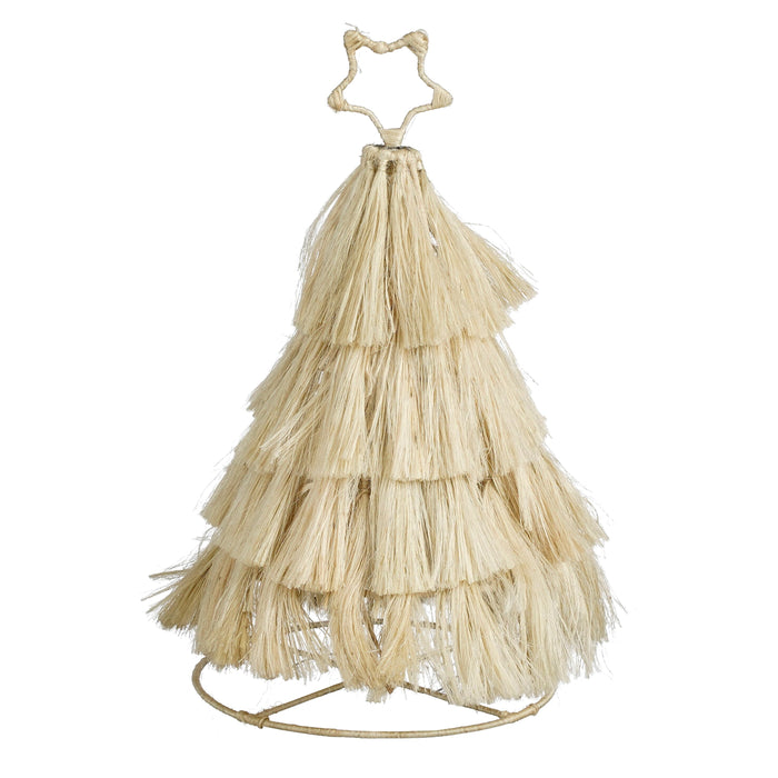 House of Seasons Kerstdecoratie Boom - H44 x Ø25 cm - Jute - Beige
