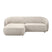 by fonQ Chubby Hoekbank met Chaise Longue Links - Naturel Melange