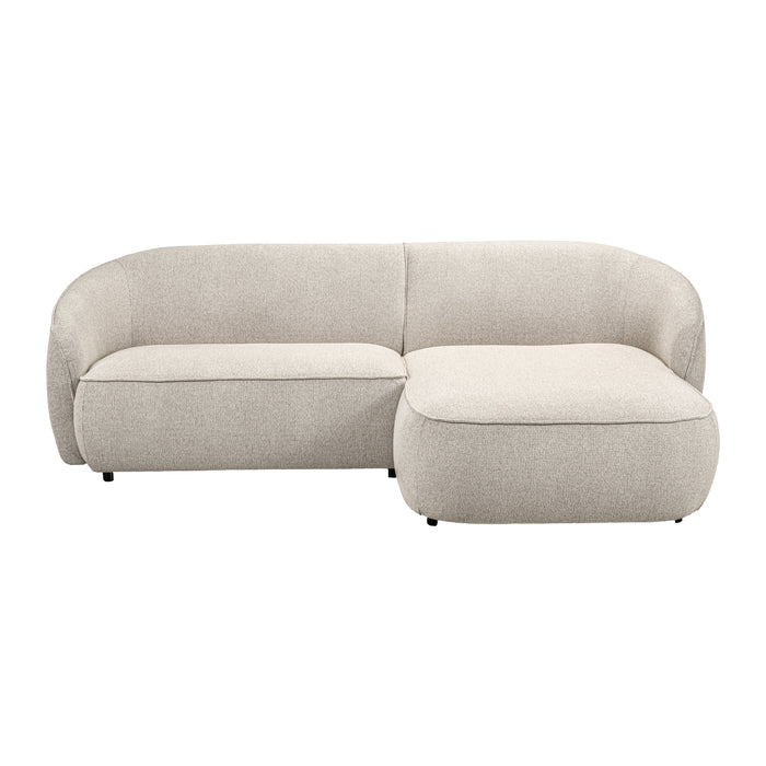 by fonQ Chubby Hoekbank met Chaise Longue Rechts - Naturel Melange