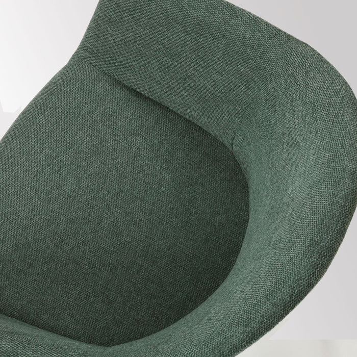 Nolon Nora-Otis eetkamerstoel donkergroen - wit onderstel