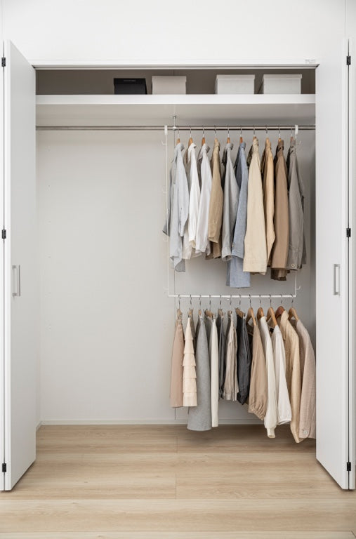 Yamazaki 2-laags Uitschuifbaar Kledingrek - Smart - Wit