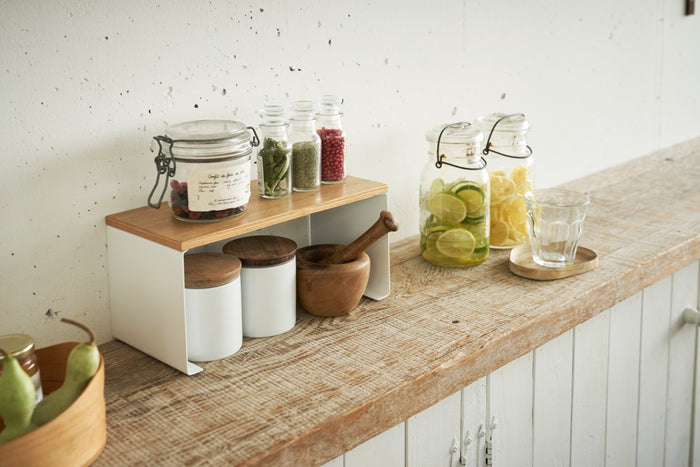 Yamazaki Smal Stapelbaar Keukenrekje - Tosca - Wit