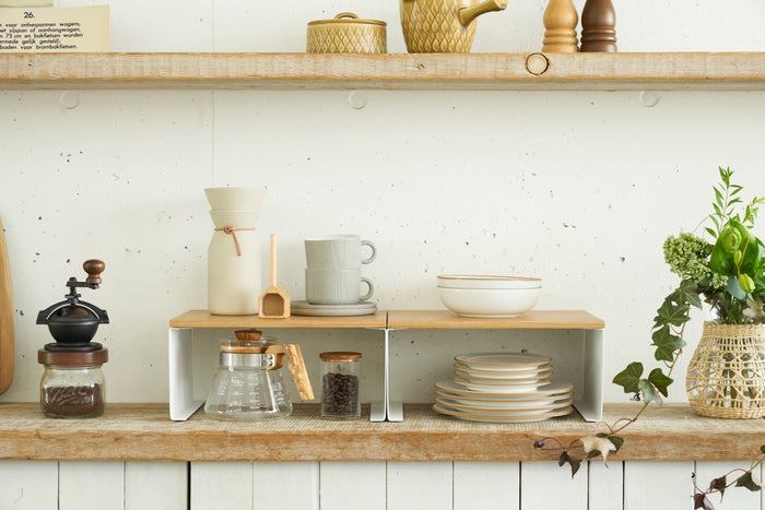 Yamazaki Smal Stapelbaar Keukenrekje - Tosca - Wit