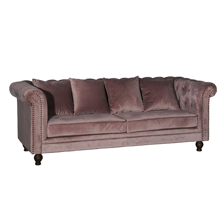 Venture Home Velvet Bank 88 x 80 x 217 - Roze