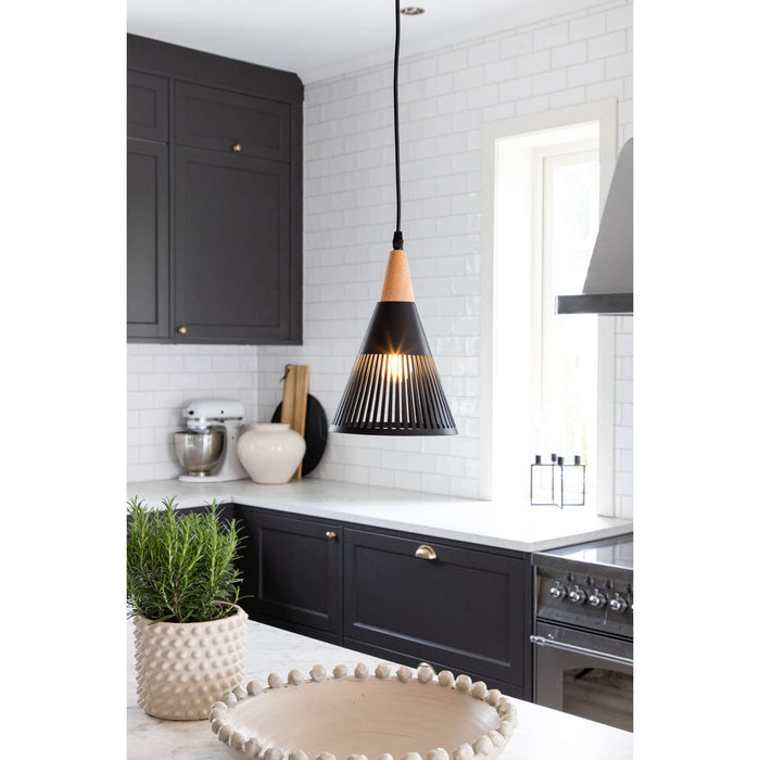 Venture Home Gruid Hanglamp 25x18 - Zwart