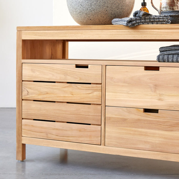 Tikamoon - Serena - Massief teakhouten badmeubel 165 cm