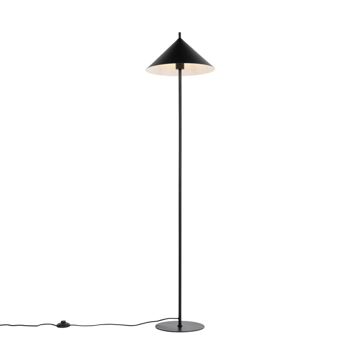 QAZQA Design vloerlamp zwart driehoek - Triangolo