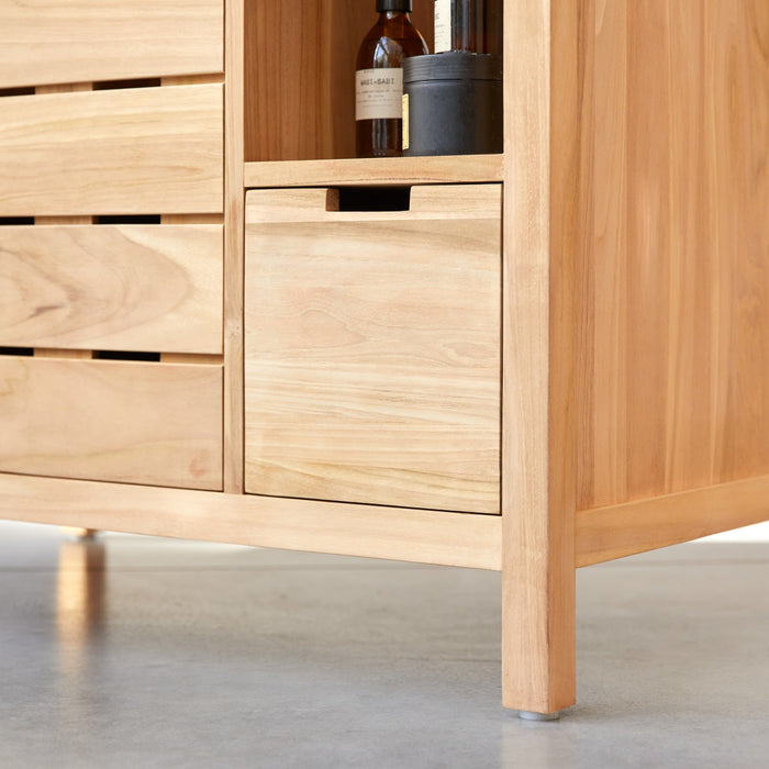 Tikamoon - Serena - Massief teakhouten badmeubel 100 cm