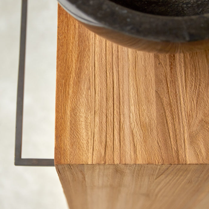 Tikamoon - Stelle - Massief teakhouten badmeubel links