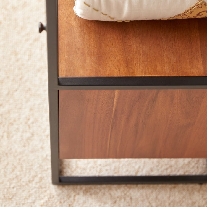 Tikamoon - Agra - Kinderstellingkast van massief acaciahout en metaal